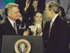 A photo of ONDCP Director John P. Walters and President George W. Bush.
